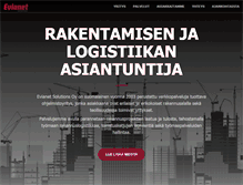 Tablet Screenshot of evianet.fi
